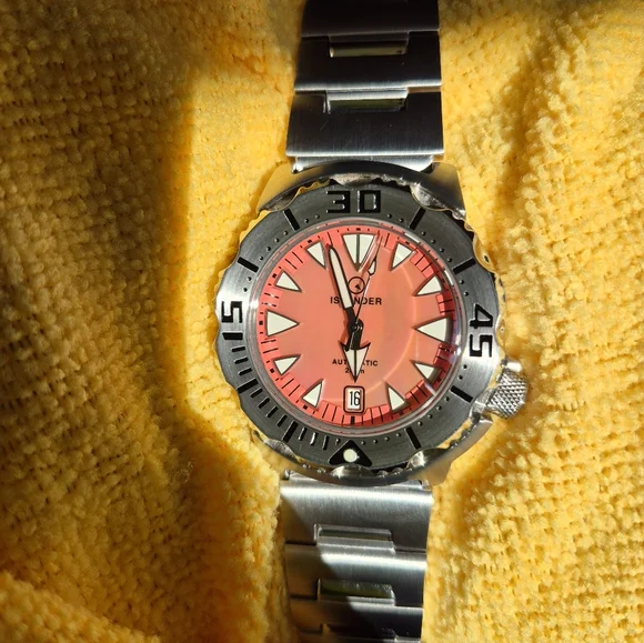 Islander ISL-142 Monster Automatic Watch Pink Dial - Picture 7 of 13